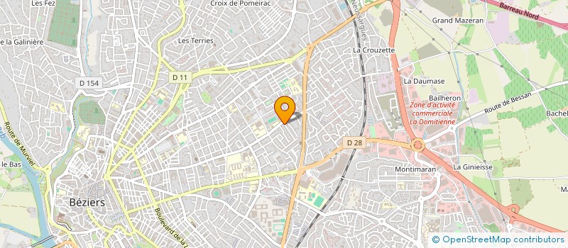 localisation de l'entreprise ASS FRAIS COMMUNS DRS AT BAL PAILLET à BEZIERS