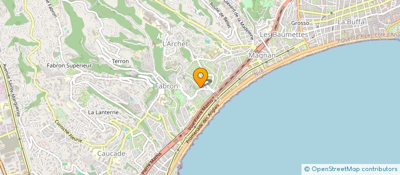 localisation de l'entreprise ASS FRANC AIDE MENAG PERS AGE & HANDICAP  NICE