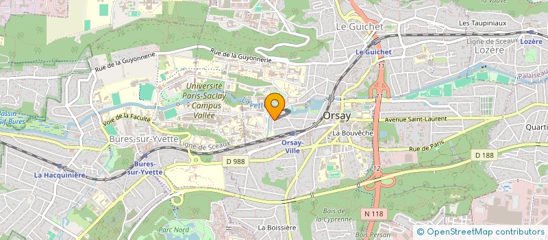localisation de l'entreprise ASS FRANC APPRENT SYMBOLI AUTOMAT à ORSAY