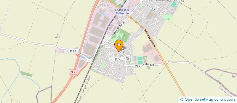 localisation de l'entreprise ASS FRANC PARENTS ENFANTS DIFFIC APRENT  LAGNY-LE-SEC