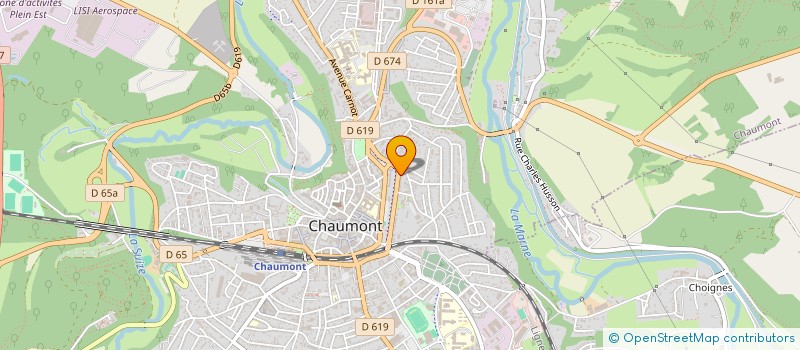 localisation de l'entreprise ASS FRANC POUR FORMATION COMPTABLE à CHAUMONT