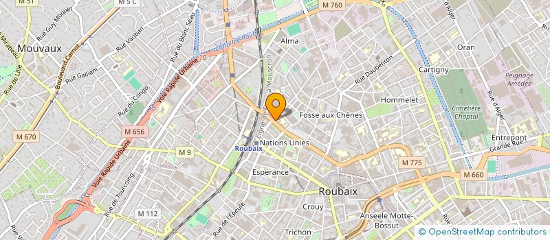 localisation de l'entreprise ASS FRANCAIS RAPATRIES AFRIQUE NORD  ROUBAIX