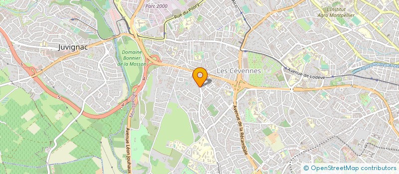 localisation de l'entreprise ASS FRANCAISE CHIRURGIE DE LA MAIN à MONTPELLIER