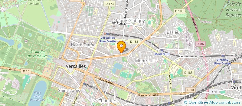 localisation de l'entreprise ASS FRANCAISE D'OPHTAMOLOGIE GLOBALE à VERSAILLES