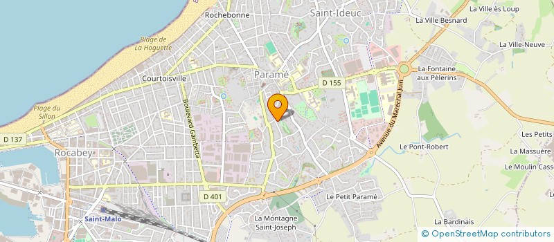 localisation de l'entreprise ASS FRANCAISE DE FLUTE A BEC  SAINT-MALO