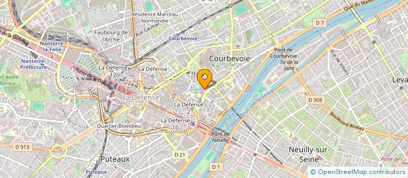localisation de l'entreprise ASS FRANCAISE DE FORGE à COURBEVOIE