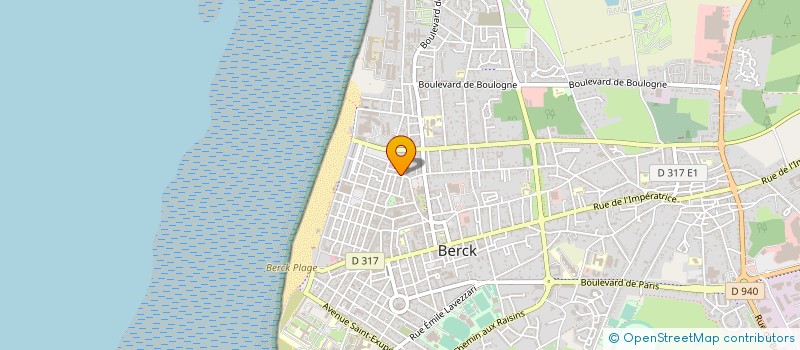 localisation de l'entreprise ASS FRANCAISE DE KUNG FU MANDCHOU à BERCK