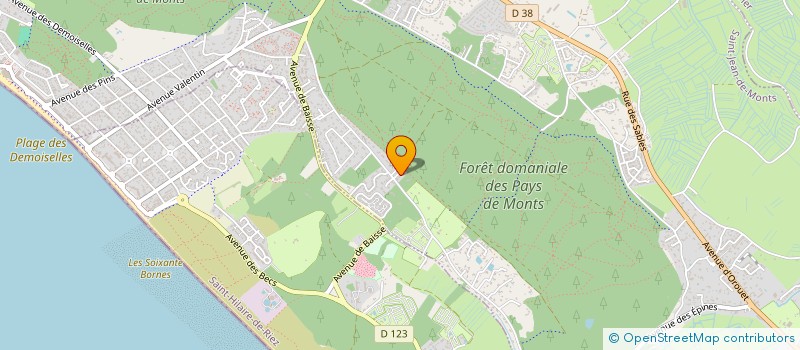 localisation de l'entreprise ASS FRANCAISE DES ARBITRES DE WATER POLO à SAINT-JEAN-DE-MONTS