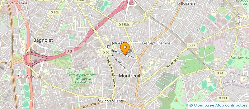 localisation de l'entreprise ASS FRANCAISE HISTOIRE ETUDE PAPIER PAPETERIES à MONTREUIL