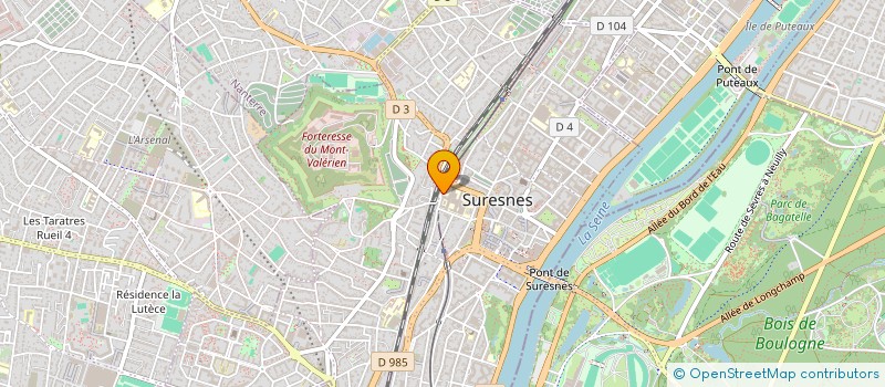 localisation de l'entreprise ASS FRANCAISE IMPLANTS INTRA OCULAIRES à SURESNES