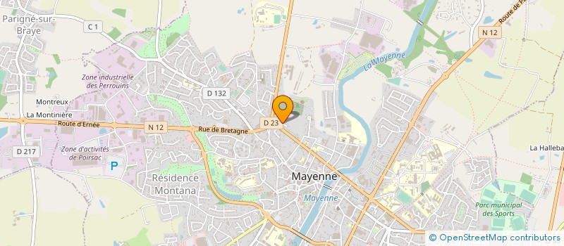 localisation de l'entreprise ASS FRANCAISE LUTTE MUCOVISCIDOSE à MAYENNE