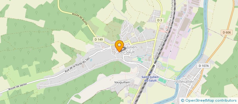 localisation de l'entreprise ASS FRANCAISE PEDAGOGIE CURATIVE à ST JULIEN DU SAULT