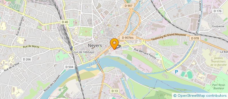 localisation de l'entreprise ASS FRANCAISE POUR L AVENIR DE LA CHASSE AUX CHIENS COURANTS à NEVERS