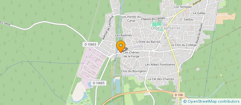 localisation de l'entreprise ASS FRANCAISE POUR LA PROMOTION DES ARTISTES PLASTICIENS  LEGE-CAP-FERRET