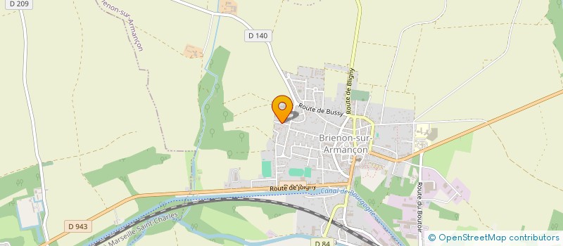 localisation de l'entreprise ASS FRANCAISE POUR LE DEVELOPPEMENT DU SPEED BALL  BRIENON-SUR-ARMANCON