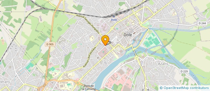 localisation de l'entreprise ASS FRANCAISE PROMOTION INFORMATION à DOLE