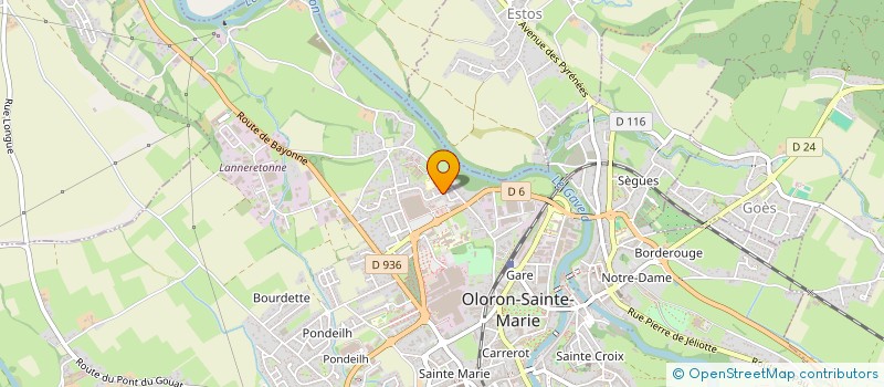 localisation de l'entreprise ASS FRANCE ADOT 64  OLORON-SAINTE-MARIE