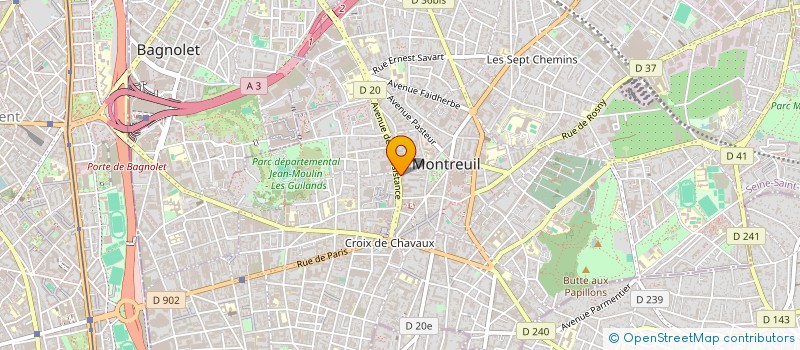 localisation de l'entreprise ASS FRANCE & CONGO DE MULTIMEDIA à MONTREUIL