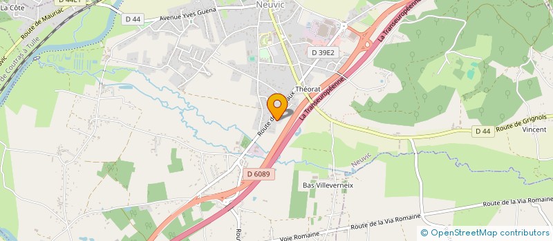 localisation de l'entreprise ASS  FRANCE PONEYS COURSES  NEUVIC