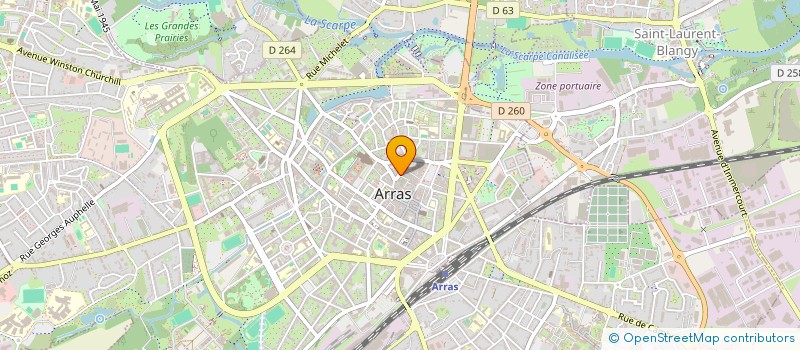 localisation de l'entreprise ASS FRANCE RUSSIE REG NORD PAS DE CALAIS à ARRAS