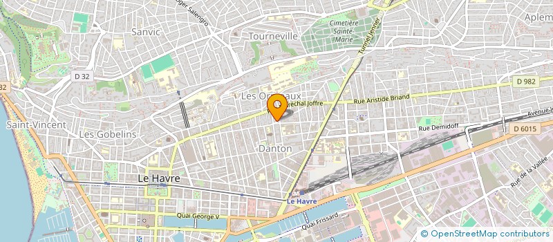 localisation de l'entreprise ASS FRANCE URSS  LE HAVRE