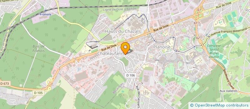 localisation de l'entreprise ASS FRANCHE COMTE TOURISME LOISIR NATURE  BESANCON