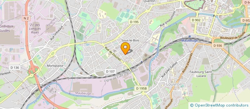 localisation de l'entreprise ASS FRANCO BERBERE VAL DE SAMBRE IMANZA  MAUBEUGE