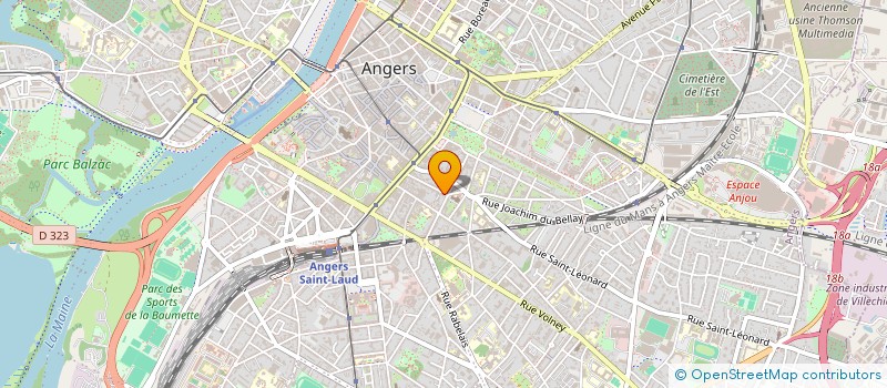 localisation de l'entreprise ASS FRANCO ESPAGNOL à ANGERS