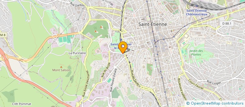 localisation de l'entreprise ASS  FRANCO ESPAGNOLE  SAINT-ETIENNE