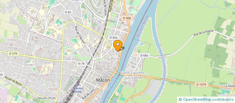 localisation de l'entreprise ASS FRANCO ITALIENNE ET EUROPA à MACON