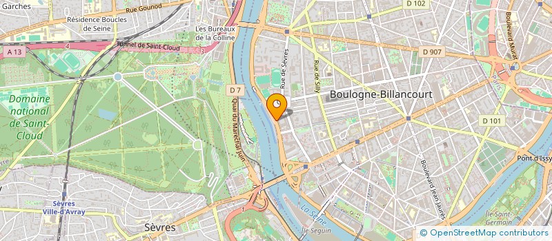 localisation de l'entreprise ASS FRANCO LATINE DEVELOPPEMENT HUMAIN à BOULOGNE-BILLANCOURT