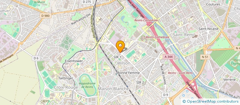 localisation de l'entreprise ASS FRANCO-TUNISIENNE CHAMPAGNE-ARDE  REIMS