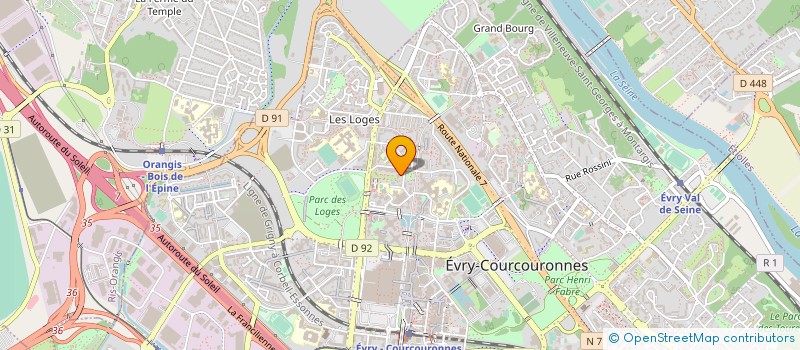 localisation de l'entreprise ASS FRANCO-ZAIROISE ECHANGE DEVELOPPEMEN à EVRY-COURCOURONNES