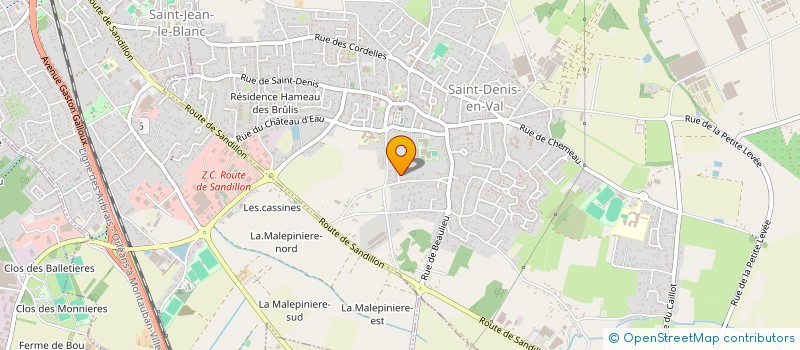 localisation de l'entreprise ASS FRANCOPHONE PROMO ANIMATION MUSIC ARTIST  SAINT-DENIS-EN-VAL
