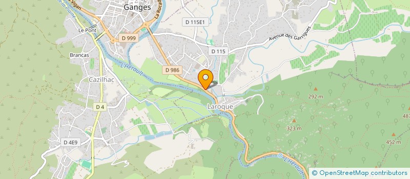 localisation de l'entreprise ASS FRANCS FRANCHES CAMARADES  GANGES