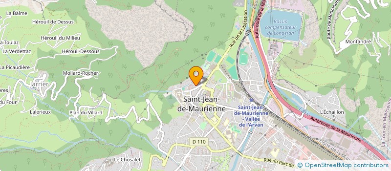 localisation de l'entreprise ASS FRATERNELLE BOULE MAURIENNAISE  SAINT-JEAN-DE-MAURIENNE