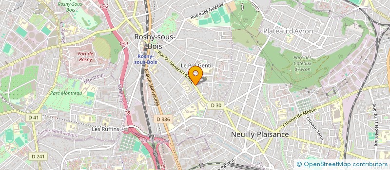 localisation de l'entreprise ASS FRATERNITE CH DE FOUCAULD à ROSNY-SOUS-BOIS