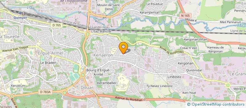 localisation de l'entreprise ASS FREEWHEELS à QUIMPER