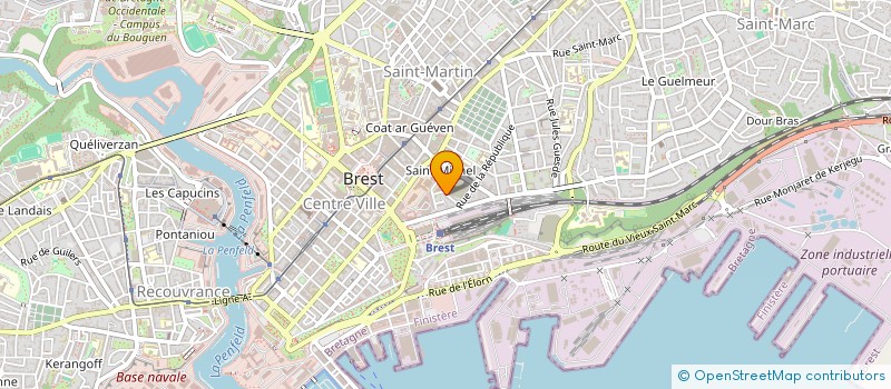 localisation de l'entreprise ASS FREUDIENNE CLINIQ ENSEIGN PSYCH BRET à BREST
