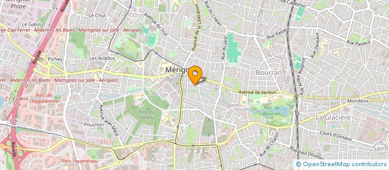 localisation de l'entreprise ASS FROUTE ET SASSOUST à MERIGNAC