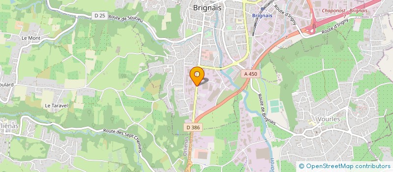 localisation de l'entreprise ASS FRUITS RHONE ET LOIRE à BRIGNAIS