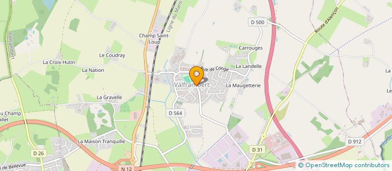 localisation de l'entreprise ASS FSE AMATEURS RADIO DE L'ORNE à VALFRAMBERT