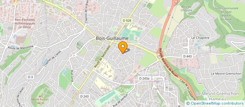 localisation de l'entreprise ASS  G E H A N à BOIS-GUILLAUME