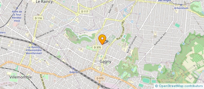 localisation de l'entreprise ASS GABINIENNE POUR INFO REFL à GAGNY
