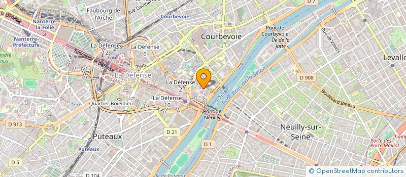 localisation de l'entreprise ASS GALA ECOLE DES CADRES  COURBEVOIE