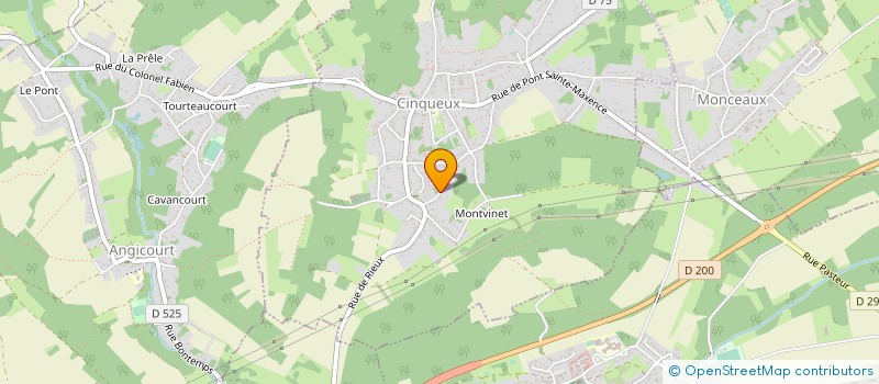 localisation de l'entreprise ASS GALAXY BROADCASTING SYSTEM à CINQUEUX