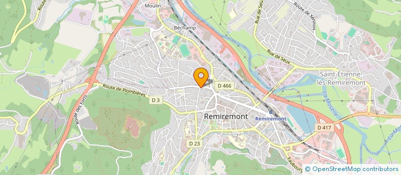 localisation de l'entreprise ASS GANG à REMIREMONT