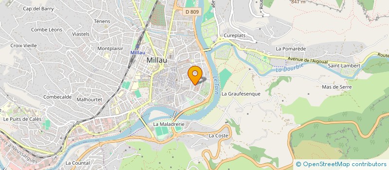 localisation de l'entreprise ASS GARDAREM LO LARZAC  LA ROQUE STE MARGUERITE