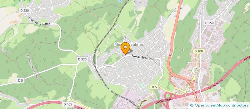 localisation de l'entreprise ASS GARDERIE ET RESTAURATION DES ENFANTS à MISEREY-SALINES