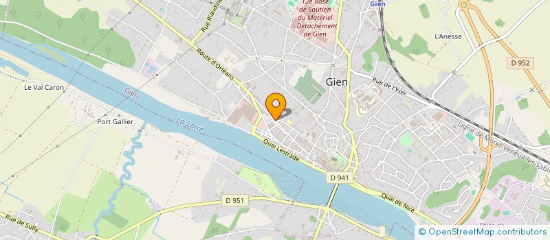 localisation de l'entreprise ASS GARDERIE ETUDE PERISCOLAIRE CENTRE à GIEN